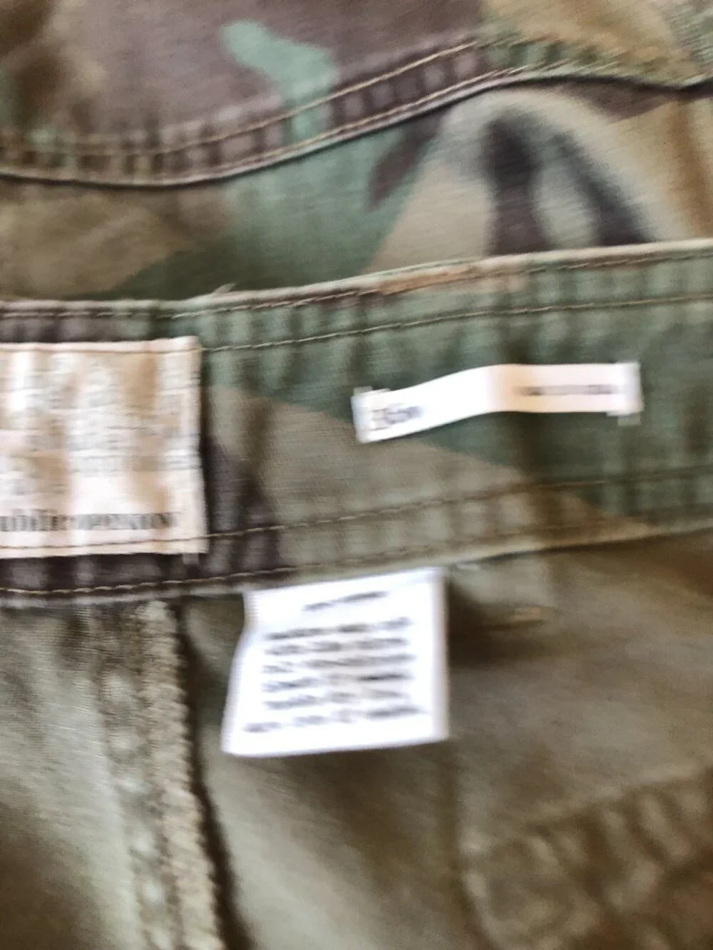 Public Opinion Camo Cargo Utility shorts camouflage pattern Side pocket Mens 36W